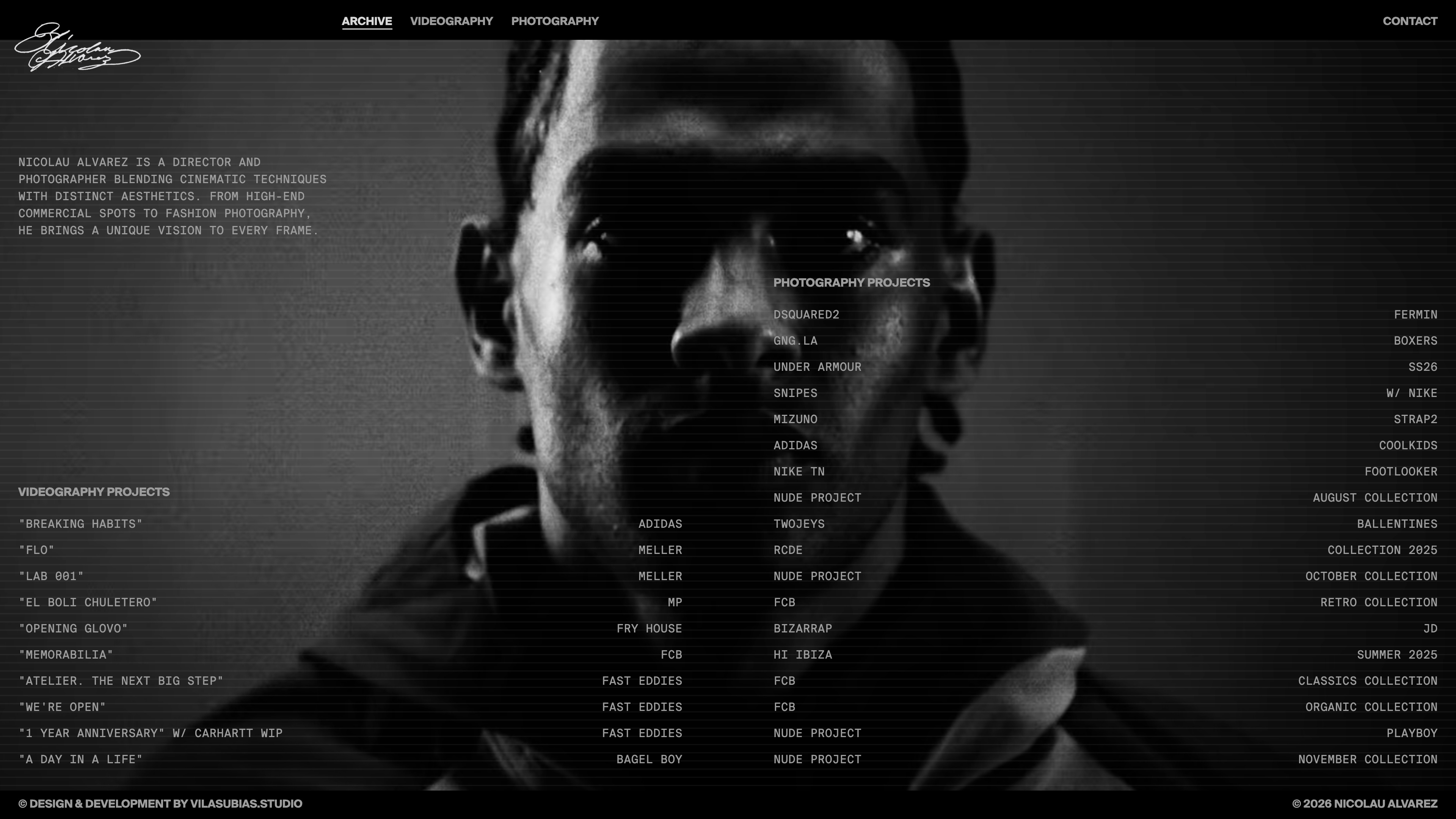 Nicolau Alvarez website view 1