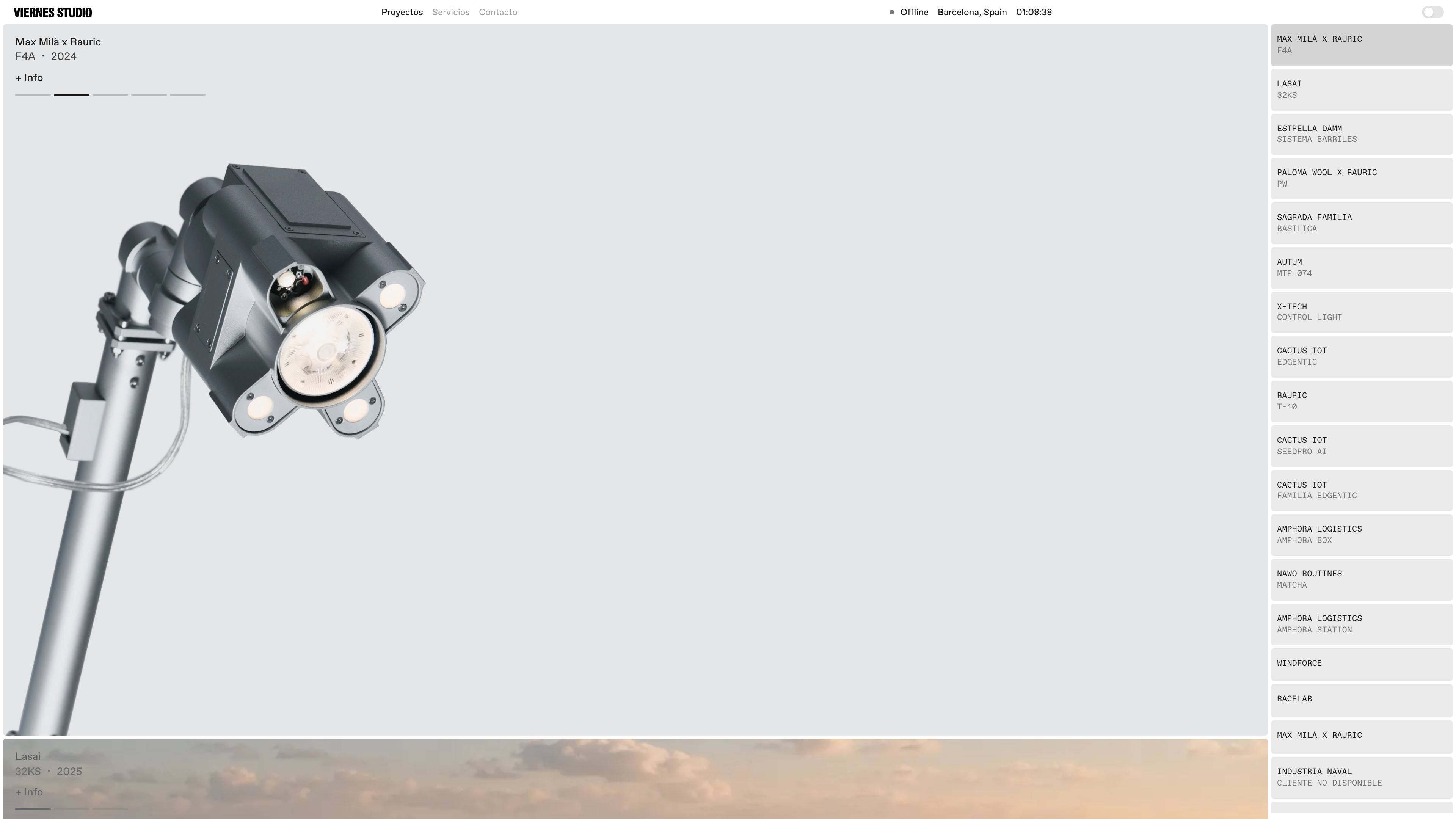 Viernes Studio website view 2