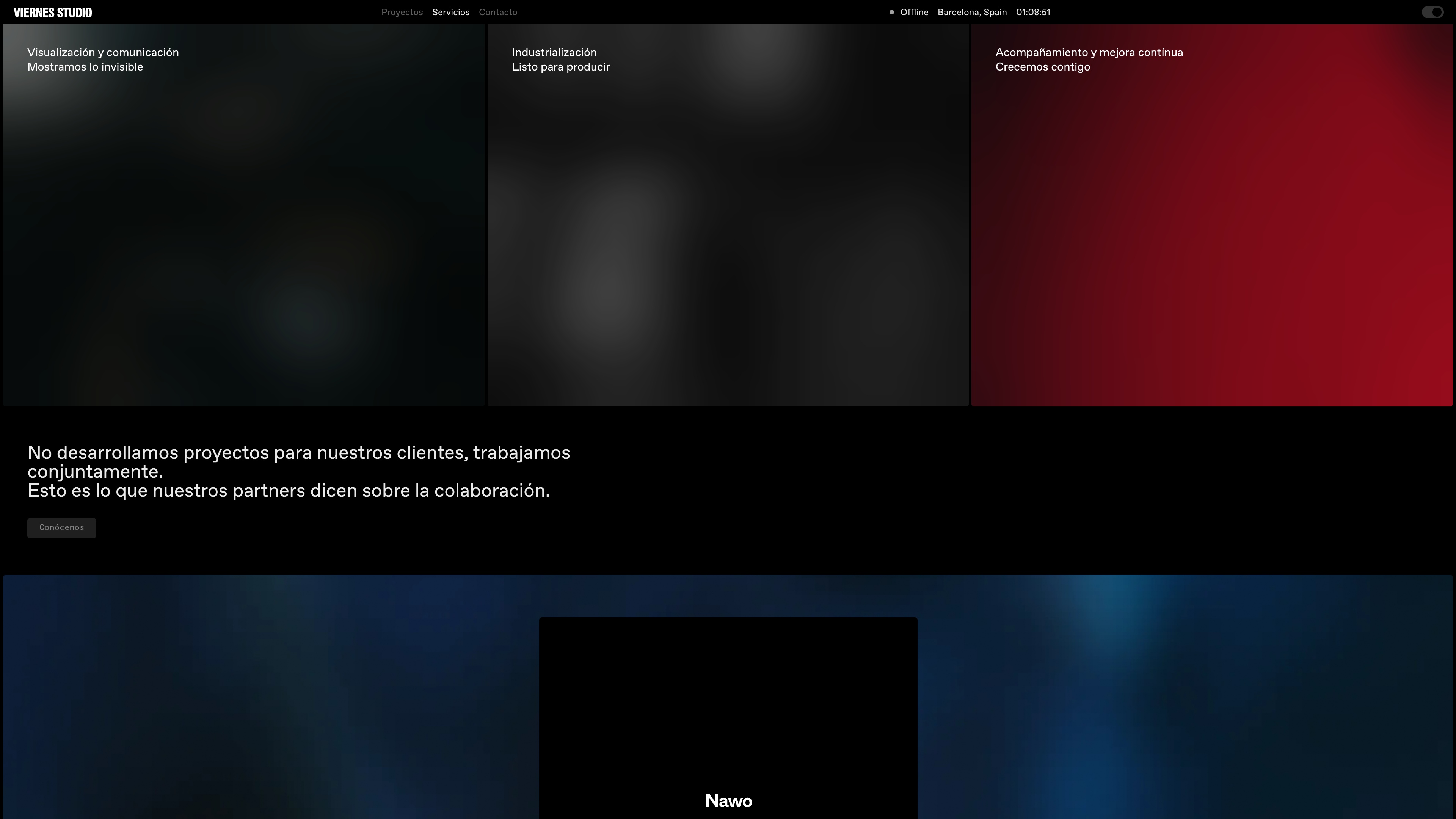 Viernes Studio website view 4